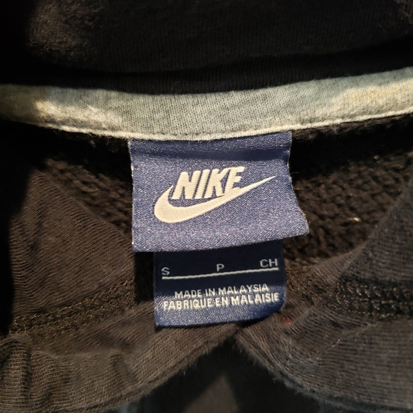 Vintage Y2K Nike Essential Hoodie Sweatshirt Swoosh Men's sz Small Blue Tag - Picture 3 of 4